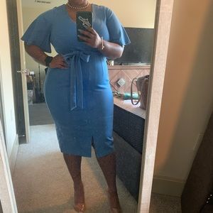 Eloquii Baby Blue Dress